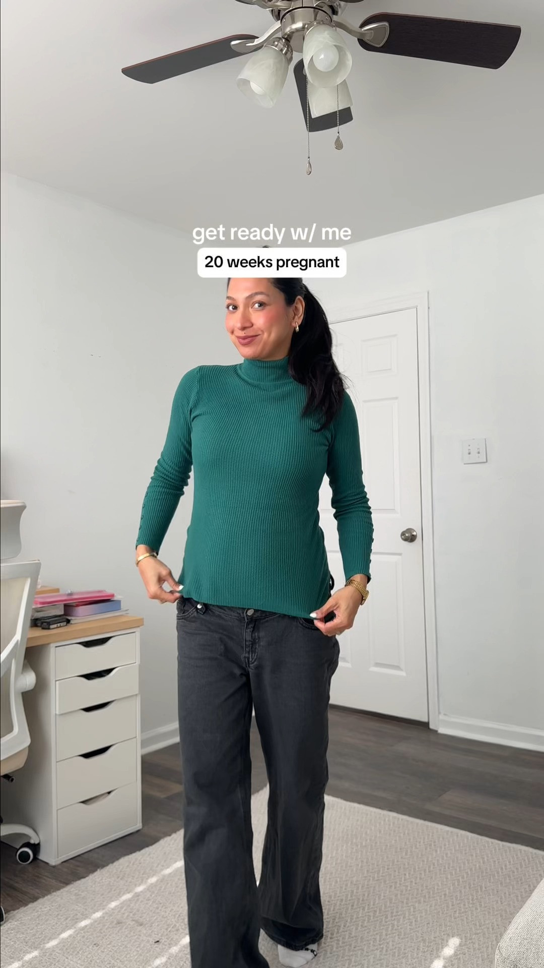 Get ready with me at 20 weeks pregnant! #secondtrimester #maternity  

 #LTKgrwm #LTKmomlife #LTKBump