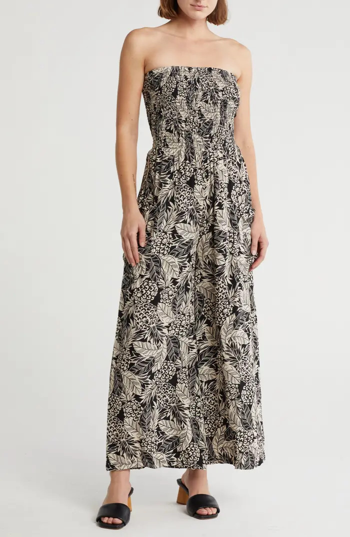 Strapless Smocked Maxi Dress | Nordstrom Rack