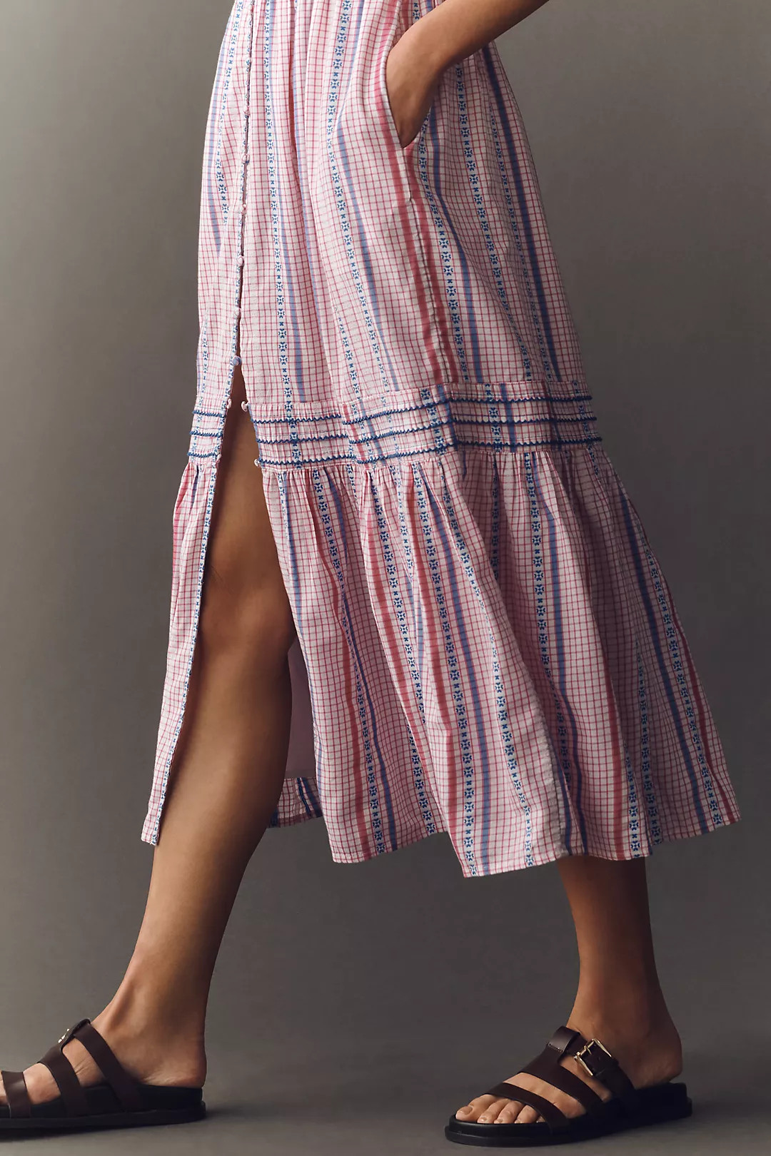 Peregrine Puff-Sleeve Midi Dress | Anthropologie (US)