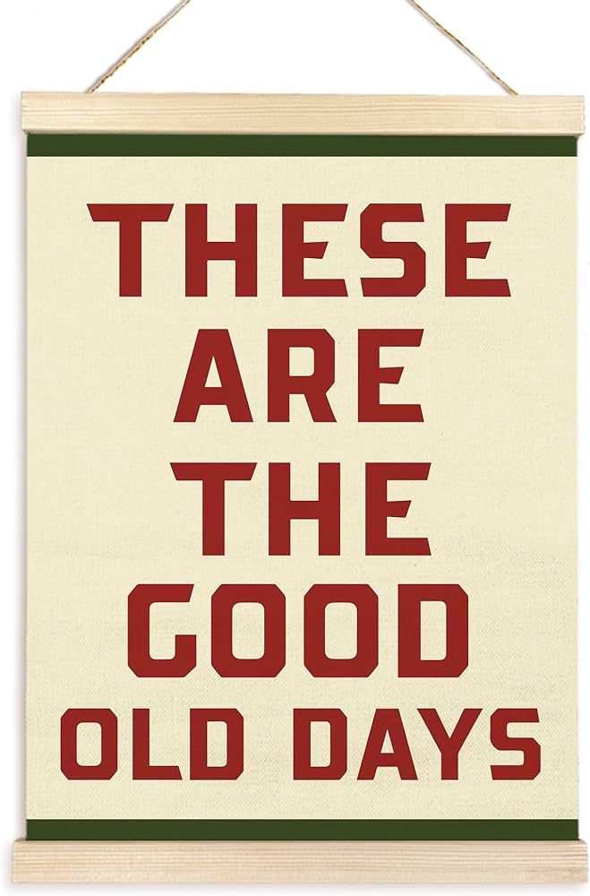 TAEDIN These Are The Good Old Days Sign Poster Hanger Frame, Vintage Motivational Inspirational Q... | Amazon (US)