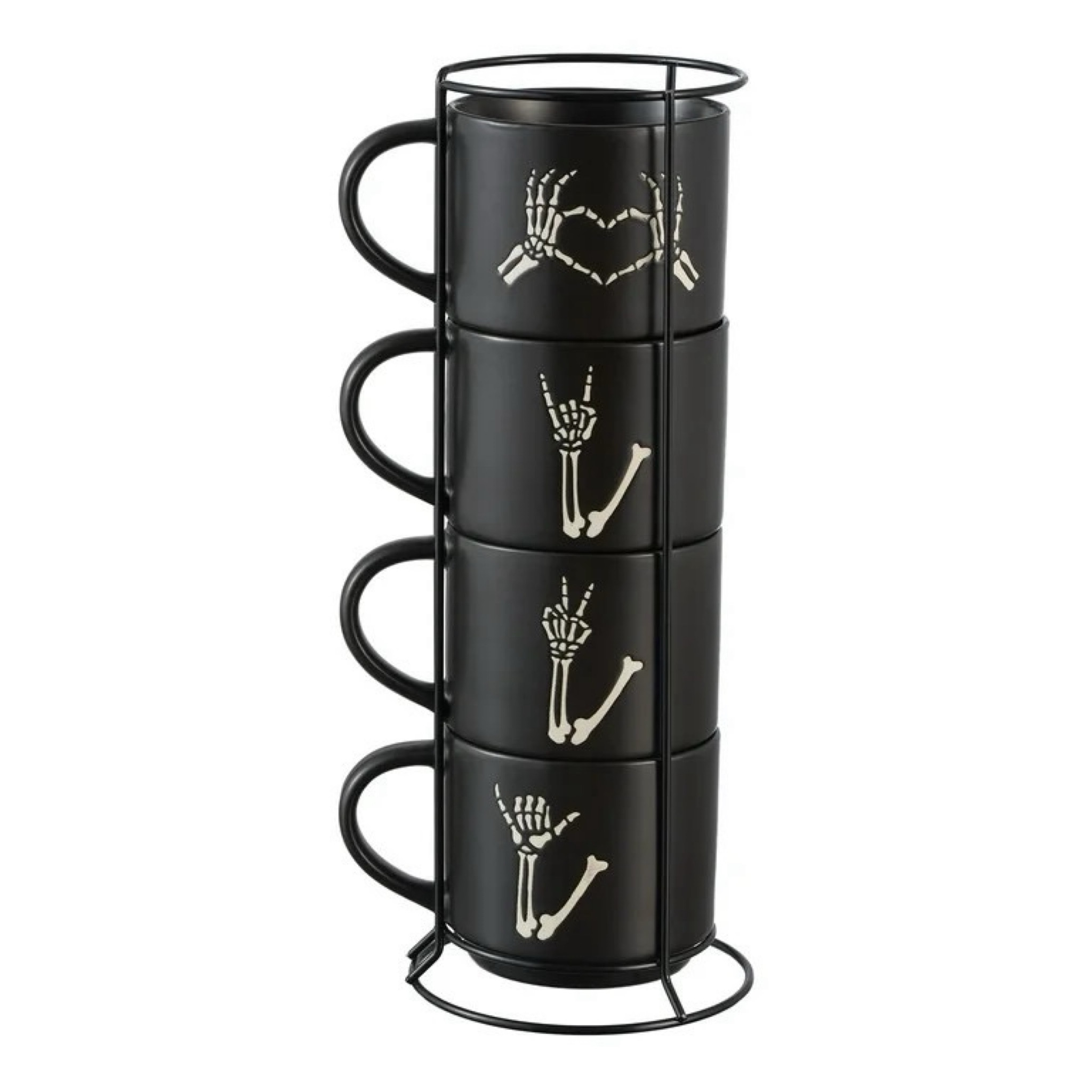 Halloween Mug Stacks - Skeletons 