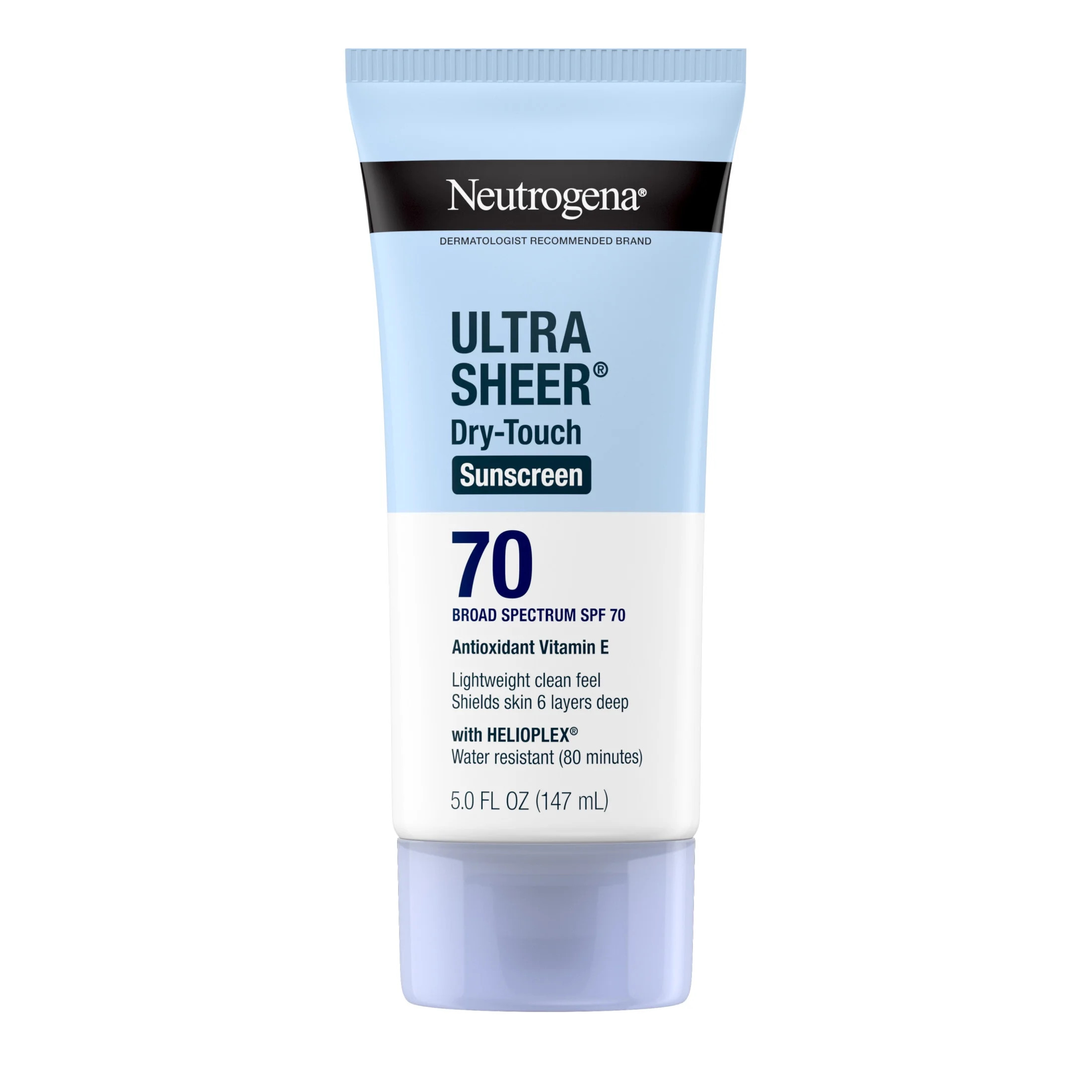 Neutrogena Ultra Sheer Sunscreen SPF 70 Body Sunscreen Lotion, Dry-Touch Sun Protection, 5 fl oz | Walmart (US)