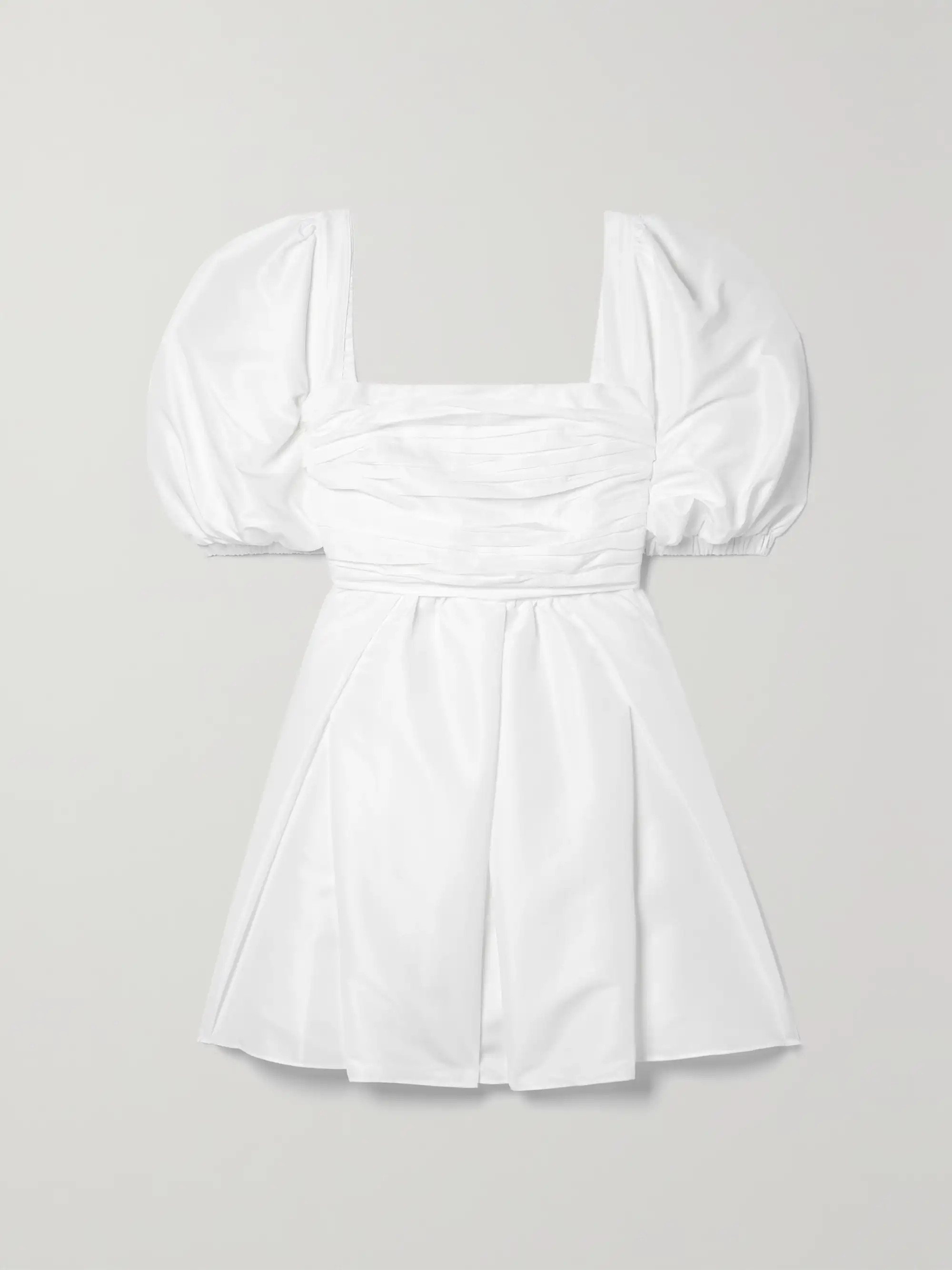 Pleated taffeta mini dress | NET-A-PORTER (US)