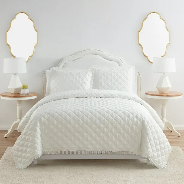 My Texas House Kendall Diamond 3-Piece Quilt Set, King with Quilt and Shams - Walmart.com | Walmart (US)