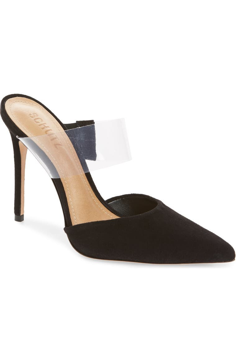 Sionne Clear Strap Pointed Toe Mule | Nordstrom