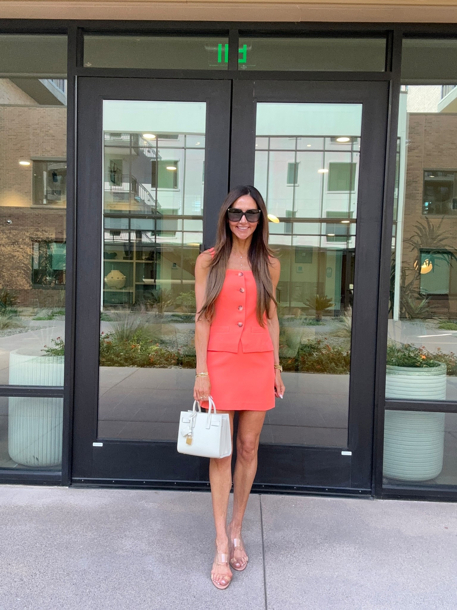 Wearing xs in vest dress 🧡

#LTKOver40 #LTKWorkwear