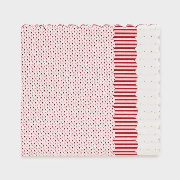 Red Scallop Gift Tissue 25ct - Sugar Paper&#8482; | Target