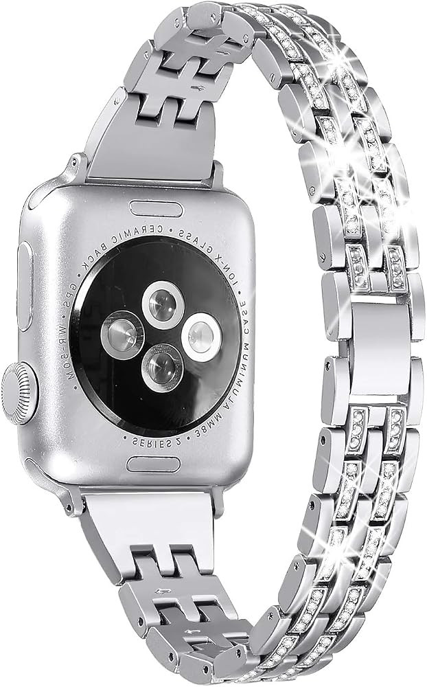 Secbolt Bling Bands Compatible with Apple Watch Band 38mm 40mm 41mm 42mm 44mm 45mm Women iWatch SE S | Amazon (US)