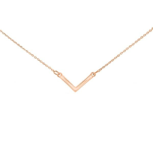 BABY V NECKLACE | ROSE GOLD | Uncommon James