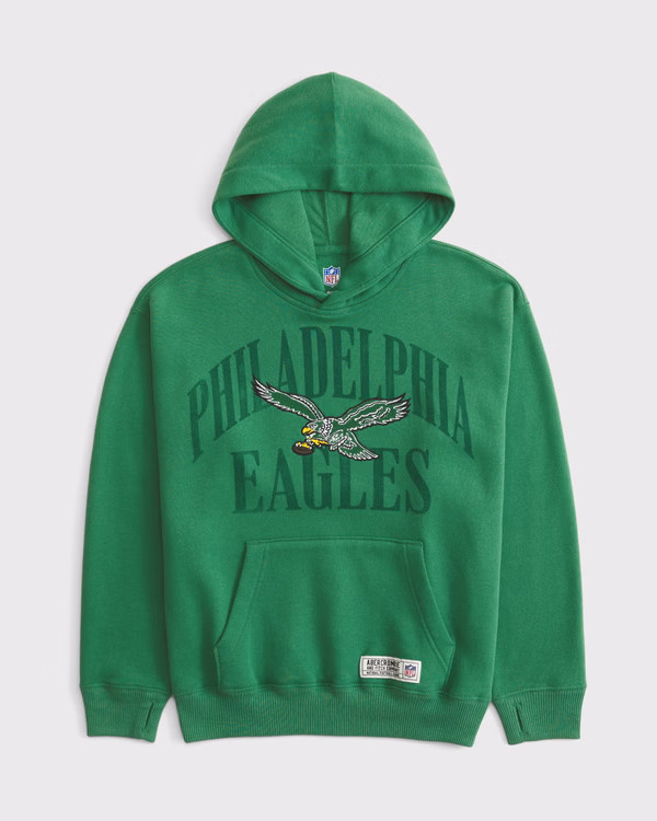abercrombie kids boys new york giants graphic popover hoodie in cream - size 11/12 | Abercrombie & Fitch (US)