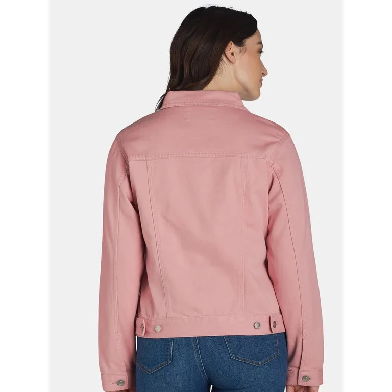 Time and Tru Women's and Women's Plus Denim Jacket, Sizes XS-4X | Walmart (US)