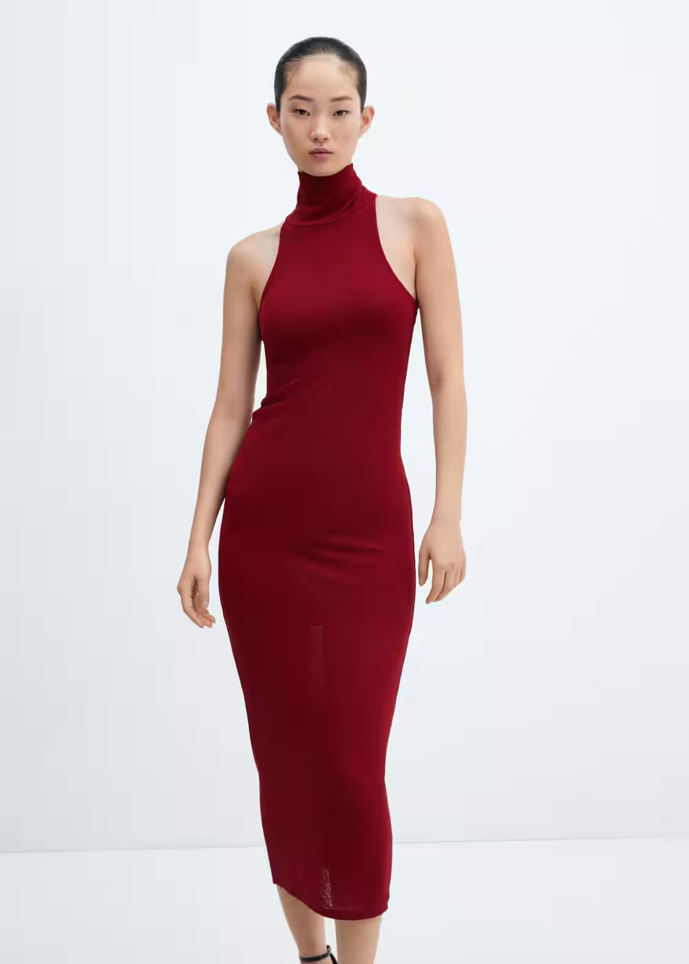 Turtleneck midi-dress -  Women | Mango USA | MANGO (US)