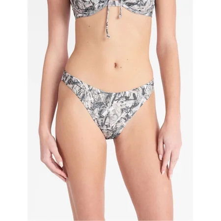 No Boundaries Camo High Cut Swim Bottoms, Women's XXS-XXL | Walmart (US)