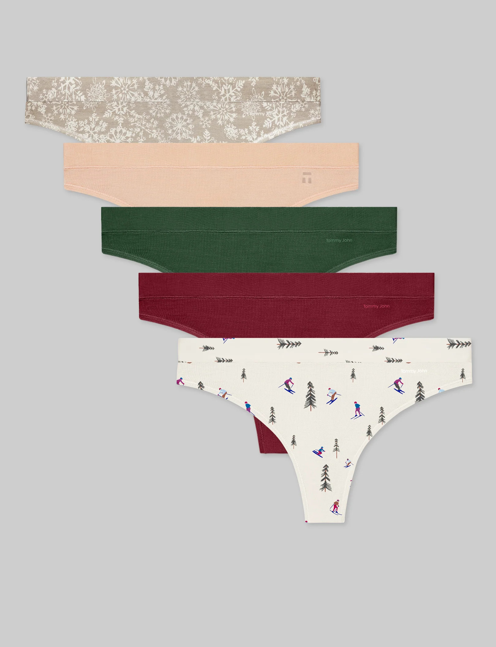 Women's Second Skin Thong (5-Pack) | Tommy John