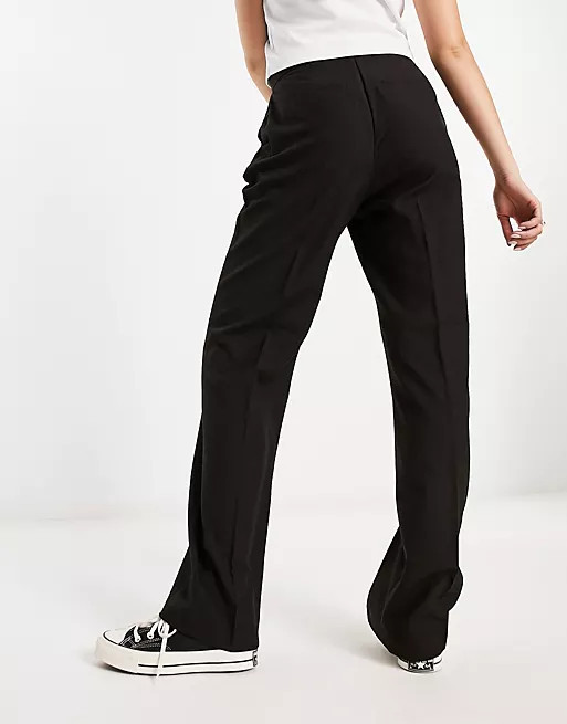 ASOS DESIGN Hourglass ultimate straight leg trousers in black | ASOS (Global)