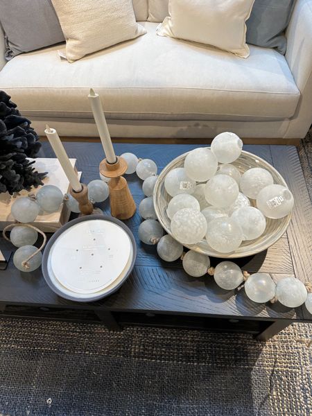 These glass balls and the glass ball garland from Pottery Barn are some of my go-to coffee table and console decor pieces.



#LTKGiftGuide #LTKhome #LTKFind