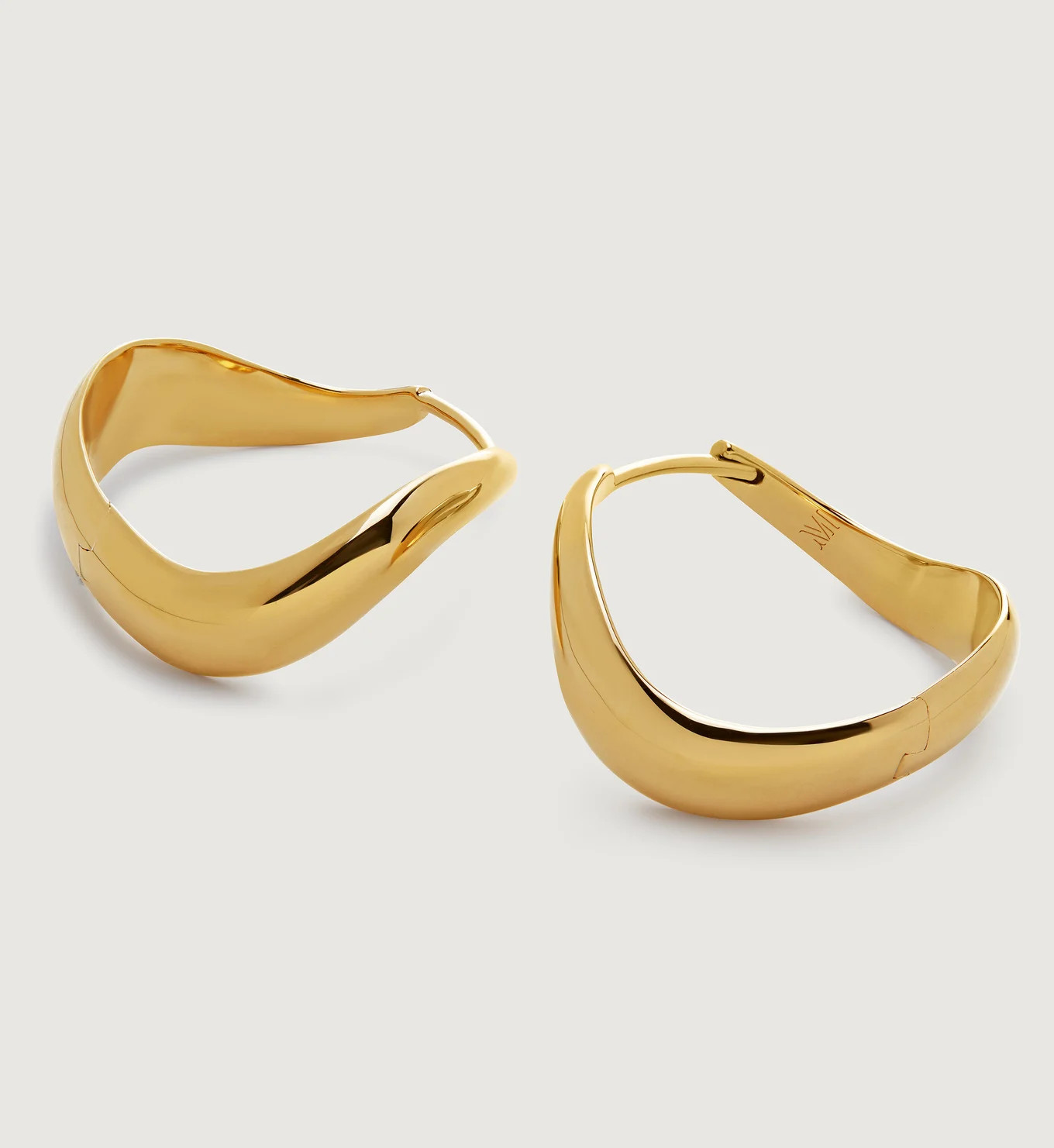 Swirl Medium Hoop Earrings | Monica Vinader (Global)