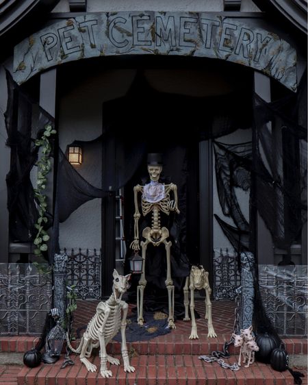 Turn your front porch & lawn into a spooky haunted pet cemetery!
Pets come alive this time of year! My favorite front porch to date!
#halloweendecor #halloweenoutdoordecor #halloweenfrontporch #hallowernfrontporchdecor

#LTKhome #LTKSeasonal #LTKHalloween