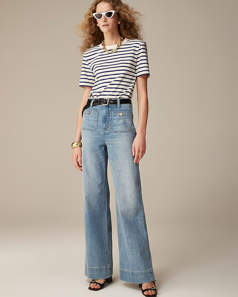 Sailor denim trouser in Blue River wash | J. Crew US