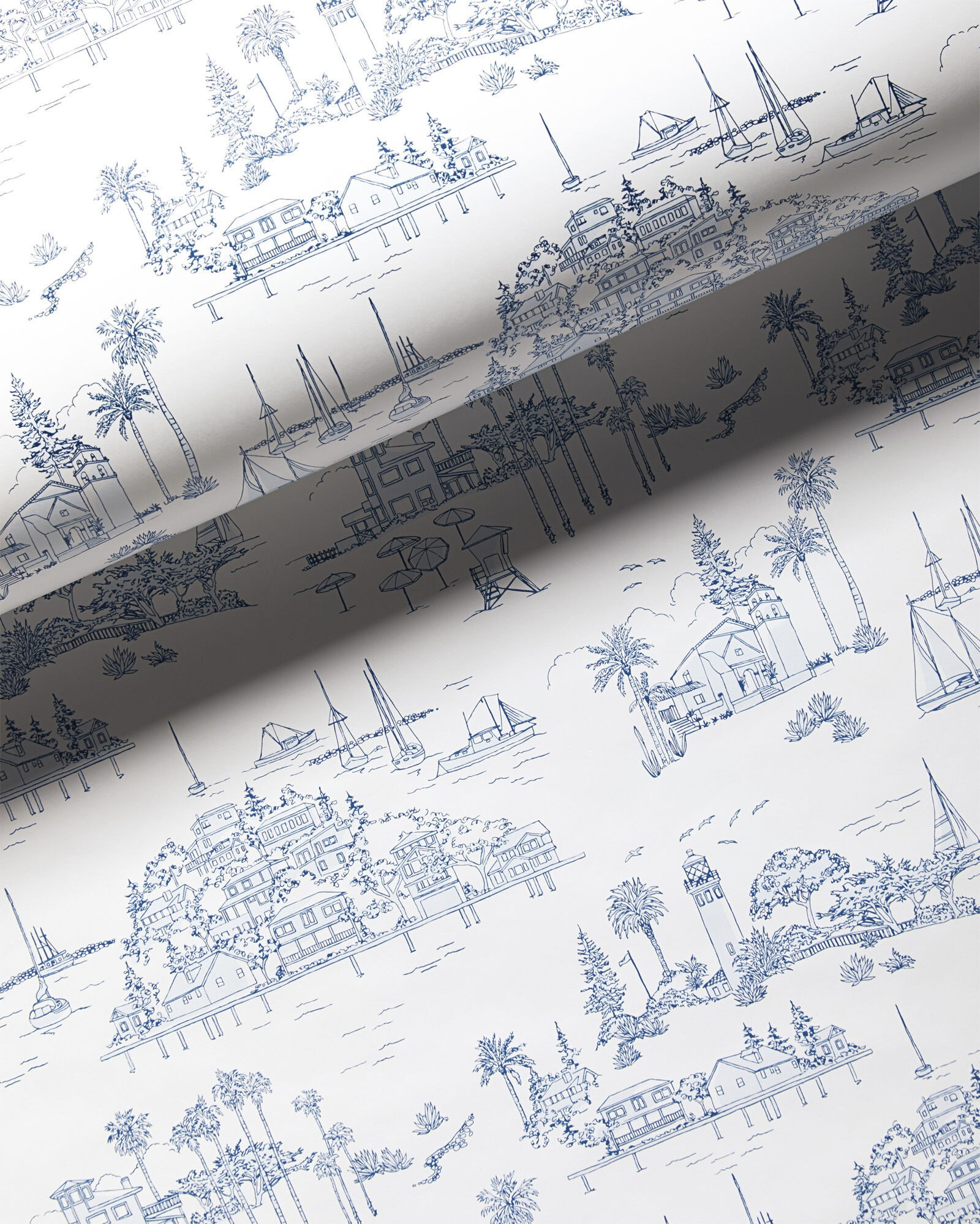 Seahaven Toile Wallpaper | Serena and Lily