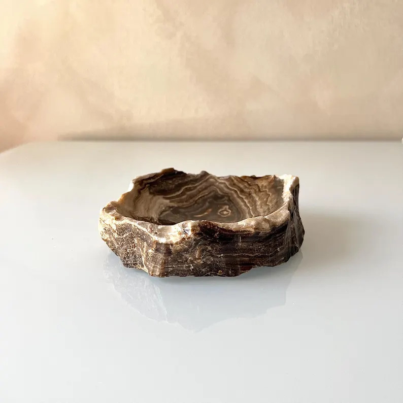 Rustic Brown Onyx Bowl - Etsy | Etsy (US)