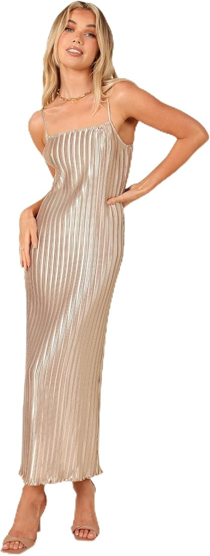 Petal & Pup Women's Liza Pleated Maxi Dress | Amazon (US)