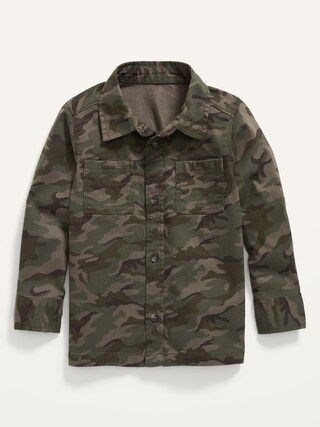 Long-Sleeve Camo Pocket Shirt for Toddler Boys | Old Navy (US)