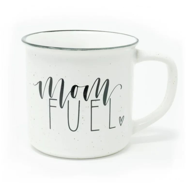 Coffee Mug, Cream White Camping Style Ceramic Tea Cup for Mom with Cute & Funny Hand Lettering by... | Walmart (US)