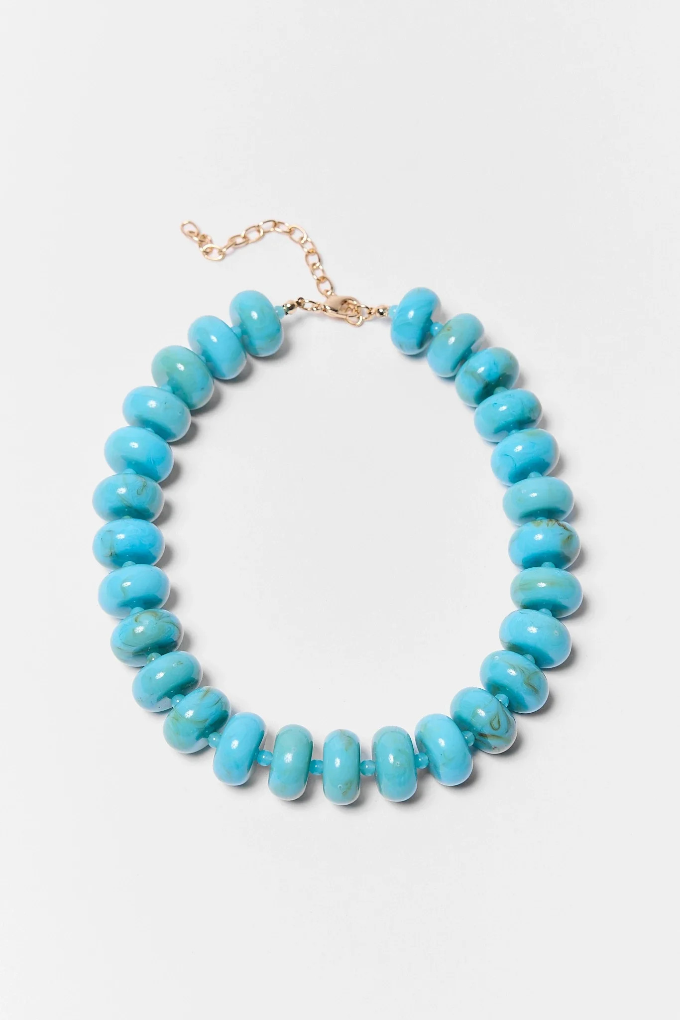 Turquoise Oversized Beaded Necklace | Avara