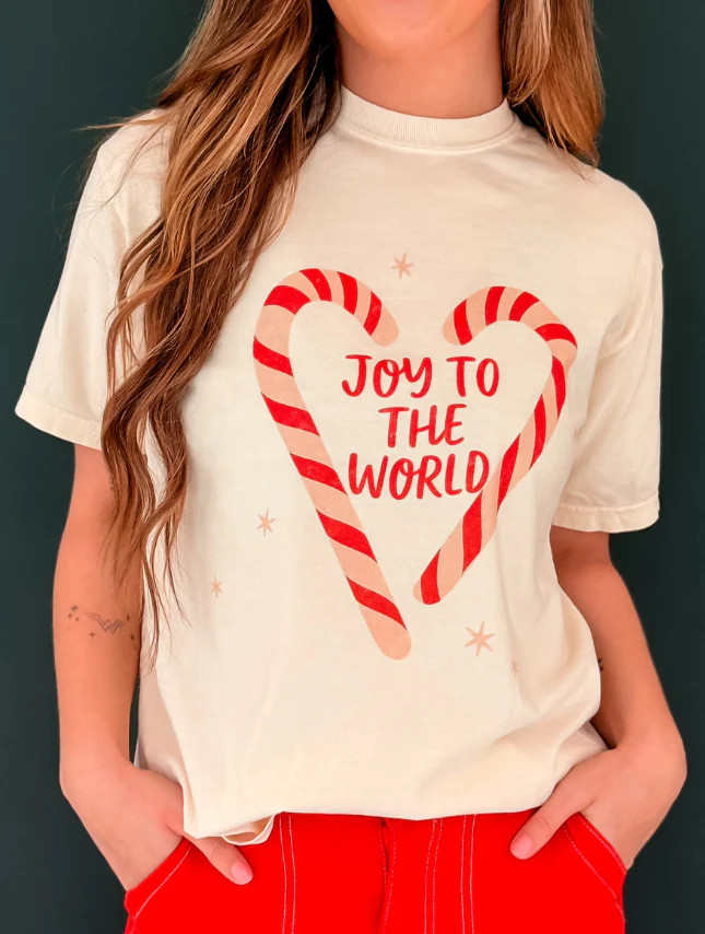Joyful Candy Canes Tee | Worthy Wear
