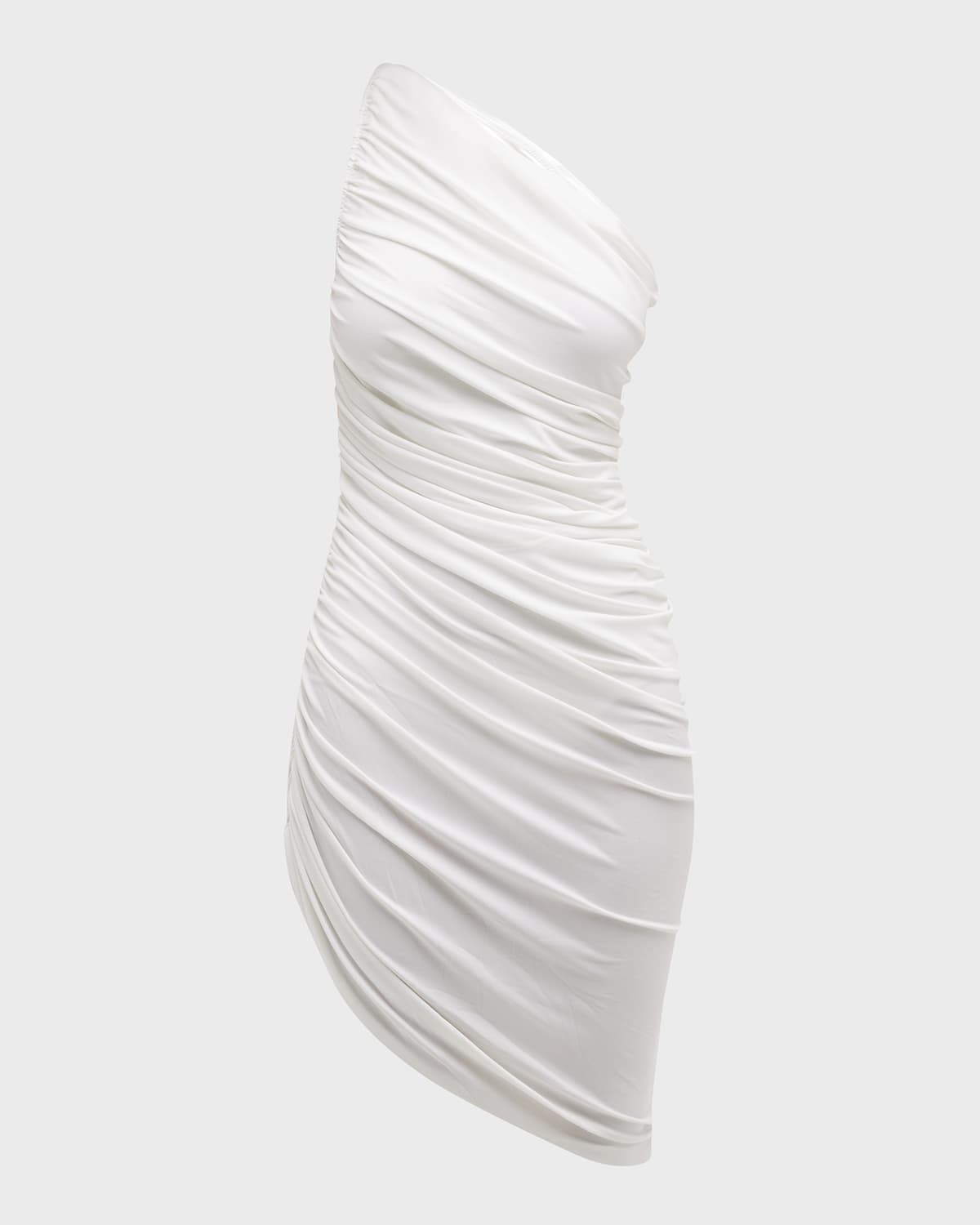 Diana One-Shoulder Asymmetric Mini Dress | Neiman Marcus