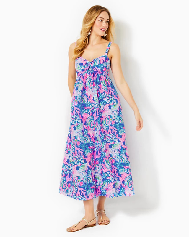 Azora Cotton Midi Dress | Lilly Pulitzer