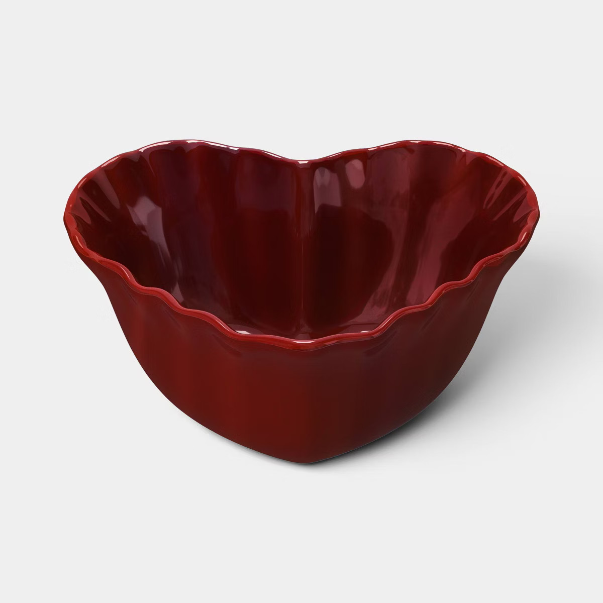 6.6 fl oz Valentine’s Day Stoneware Heart Dip Bowl Red -Threshold™ | Target