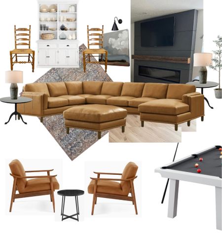 ✨REC ROOM MOOD BOARD ✨ 
Adding blues and browns for warmth in this cozy space — makes it just right for movie night! 

#LTKFind #LTKstyletip #LTKhome