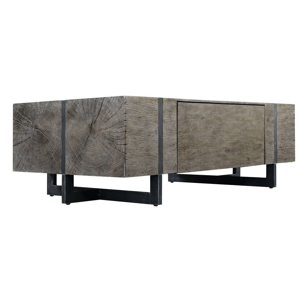 Laguna Rectangle Coffee Table With Storage Distressed Gray- Picket House Furnishings | Target