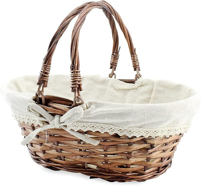 Cornucopia Wicker Basket with Handles (Reddish Brown), for Fall Decor, Easter, Picnics, Gifts, Ho... | Amazon (US)