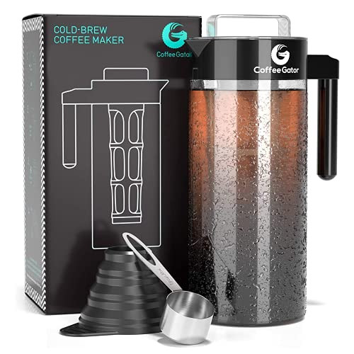 Coffee Gator Cold Brew Coffee Maker - 47 oz Iced Tea and Iced Coffee Maker and Pitcher w/ Glass C... | Amazon (US)