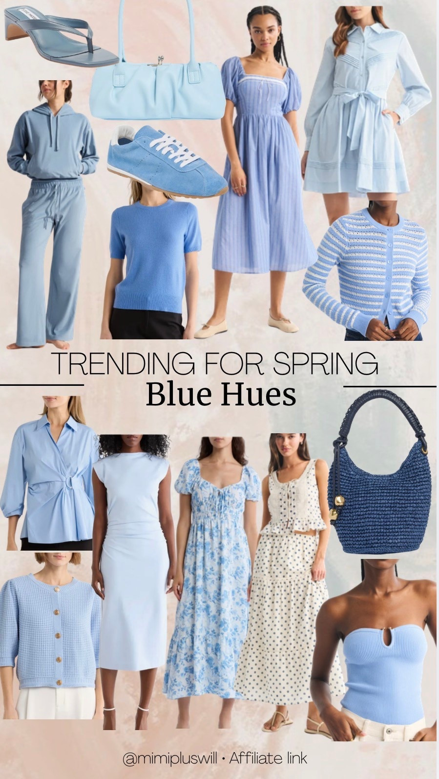 Trending for spring: blue hues! 

Spring | spring trends | blue | dress | spring dress | Easter 
Follow @mimipluswill for more! 

#LTKSeasonal #LTKPetite #LTKSaleAlert