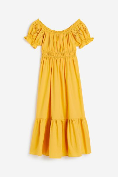 Off-the-shoulder Cotton Dress | H&M (US + CA)