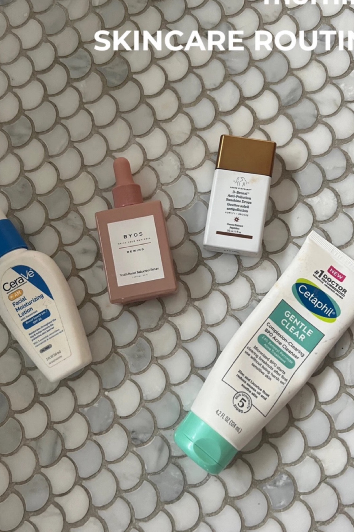 My morning skin routine