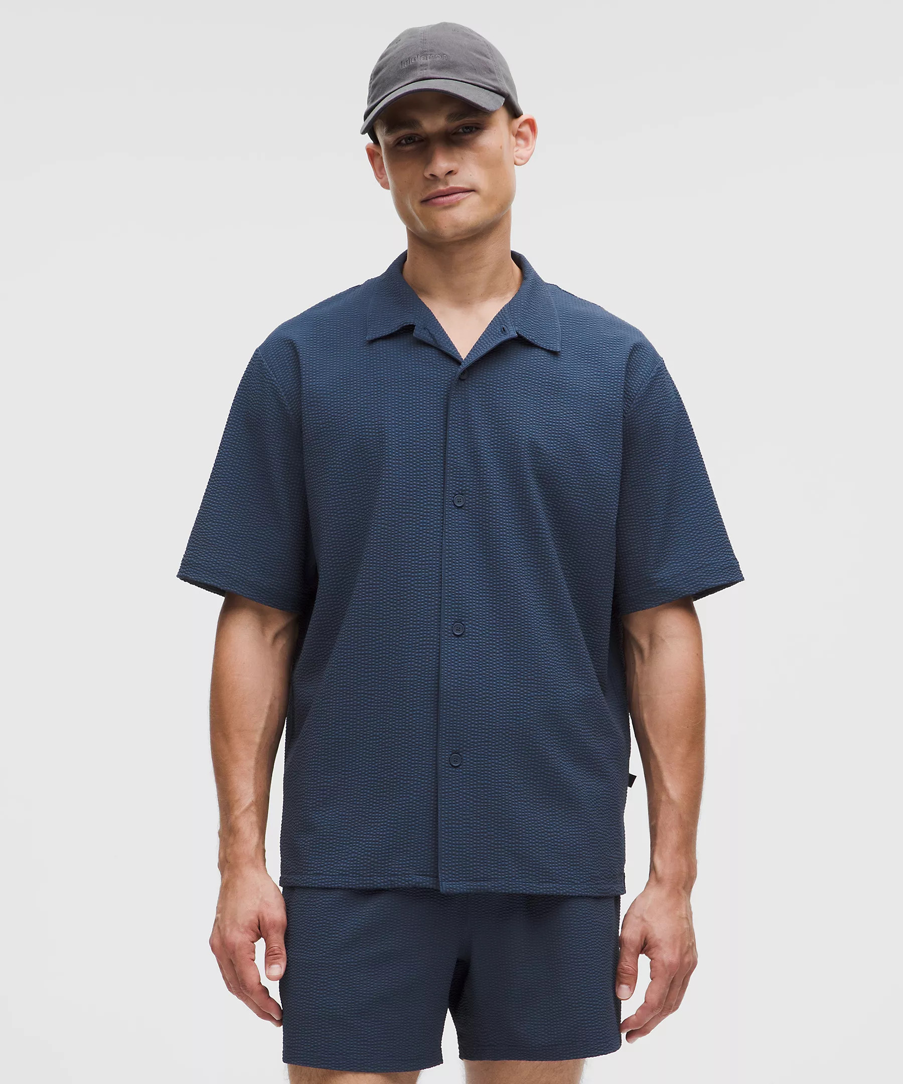 Textured Camp Collar Short-Sleeve Shirt | Lululemon (US)
