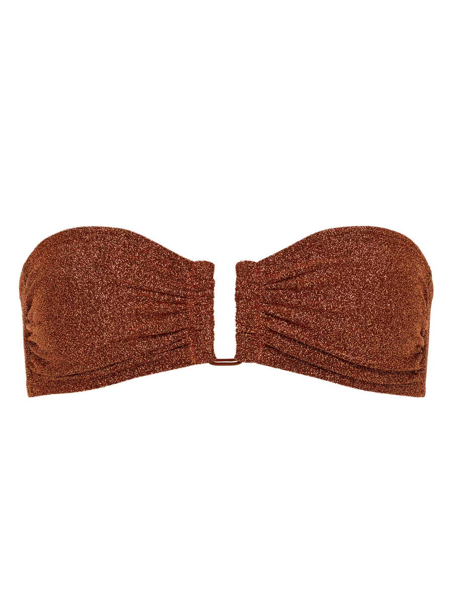 Flamboyant Glitter Strapless Bikini Top | Saks Fifth Avenue