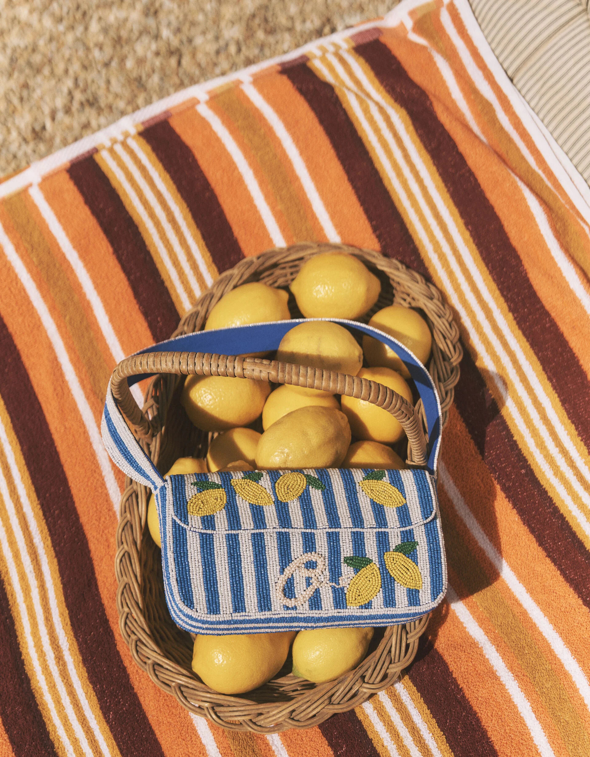 Lyra Lemon Beaded Bag | Monsoon (UK)