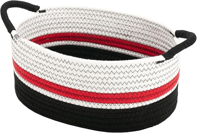 Yimi's Dream Cotton Rope Basket – Woven Gift Basket with Handles, Decorative Storage Basket for... | Amazon (US)