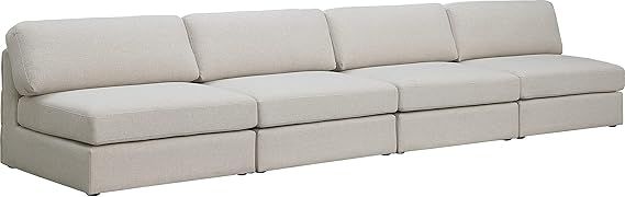Meridian Furniture Beckham Collection Modern | Contemporary Linen Textured Polyester Modular Sofa... | Amazon (US)