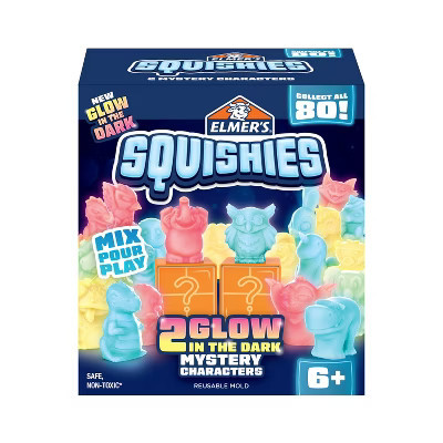 Elmer's 2ct Squishies Glow in the Dark Mystery Characters | Target
