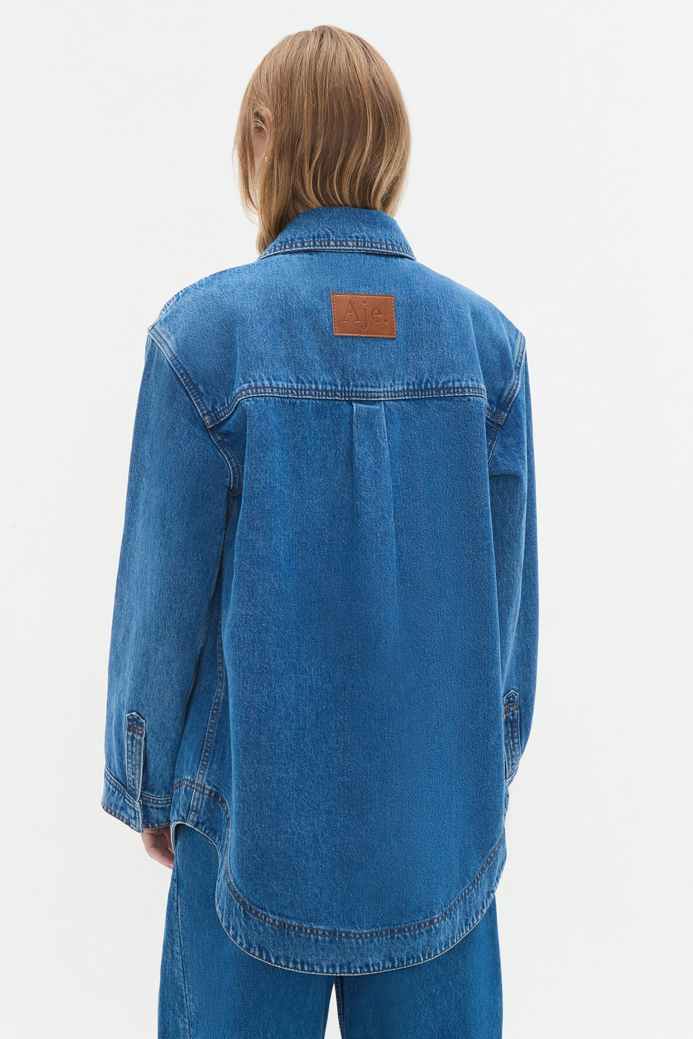 Rylan Long Sleeve Denim Shirt | aje. (US, UK, Europe, ROW)
