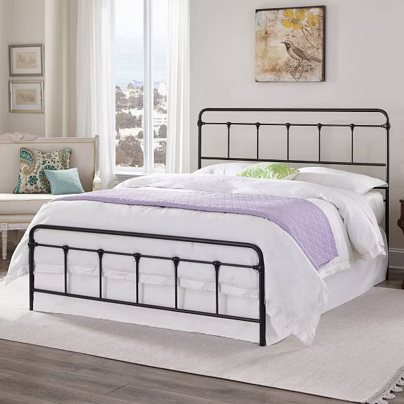 eLuxury Colton Steel Metal Bed Frame | Target