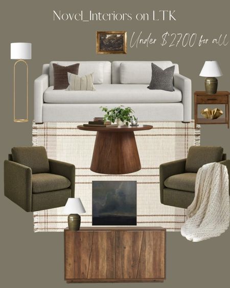 Earthy, modern, and cozy, this room is under $3700 - accessories included !

#LTKsalealert #LTKhome
