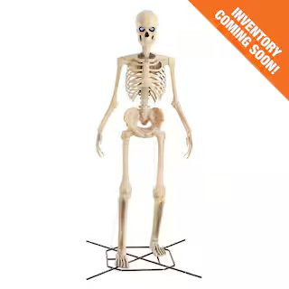 12 ft. Grave & Bones Giant-Sized Skelly with LifeEyes™ LCD Eyes H5 | The Home Depot
